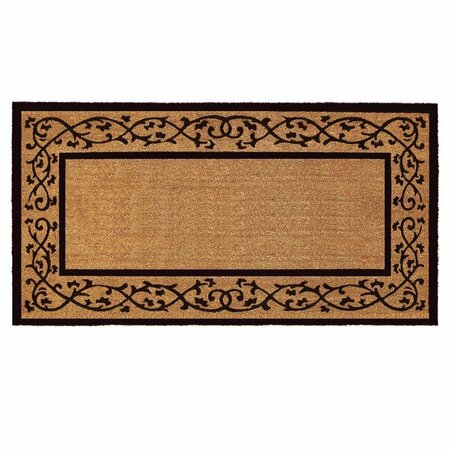 CONFIGURACION 3 x 6 ft. Abbington Doormat Natural & Black CO3360820